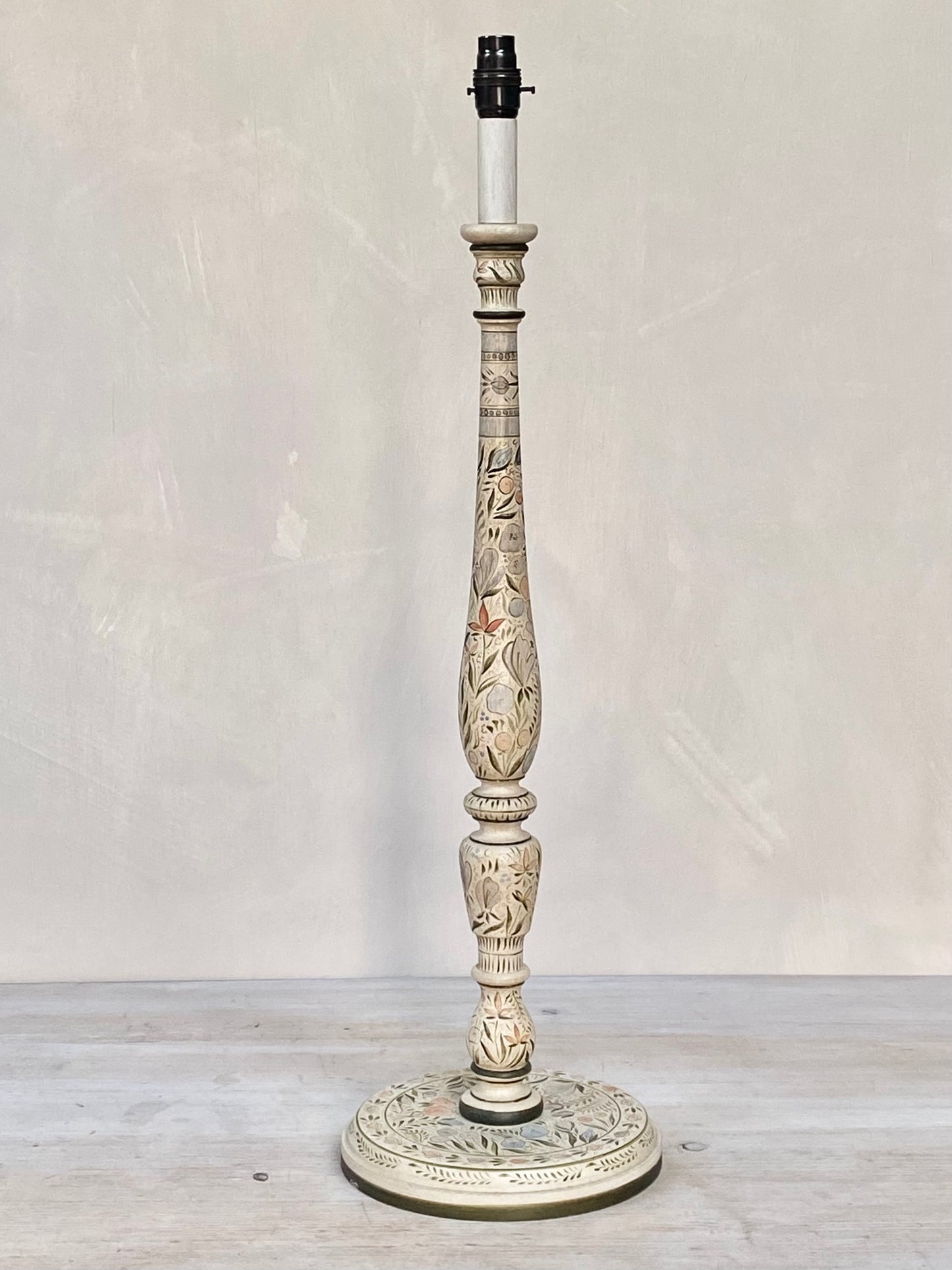 Original Candlestick Lamp Base - Apricot Green