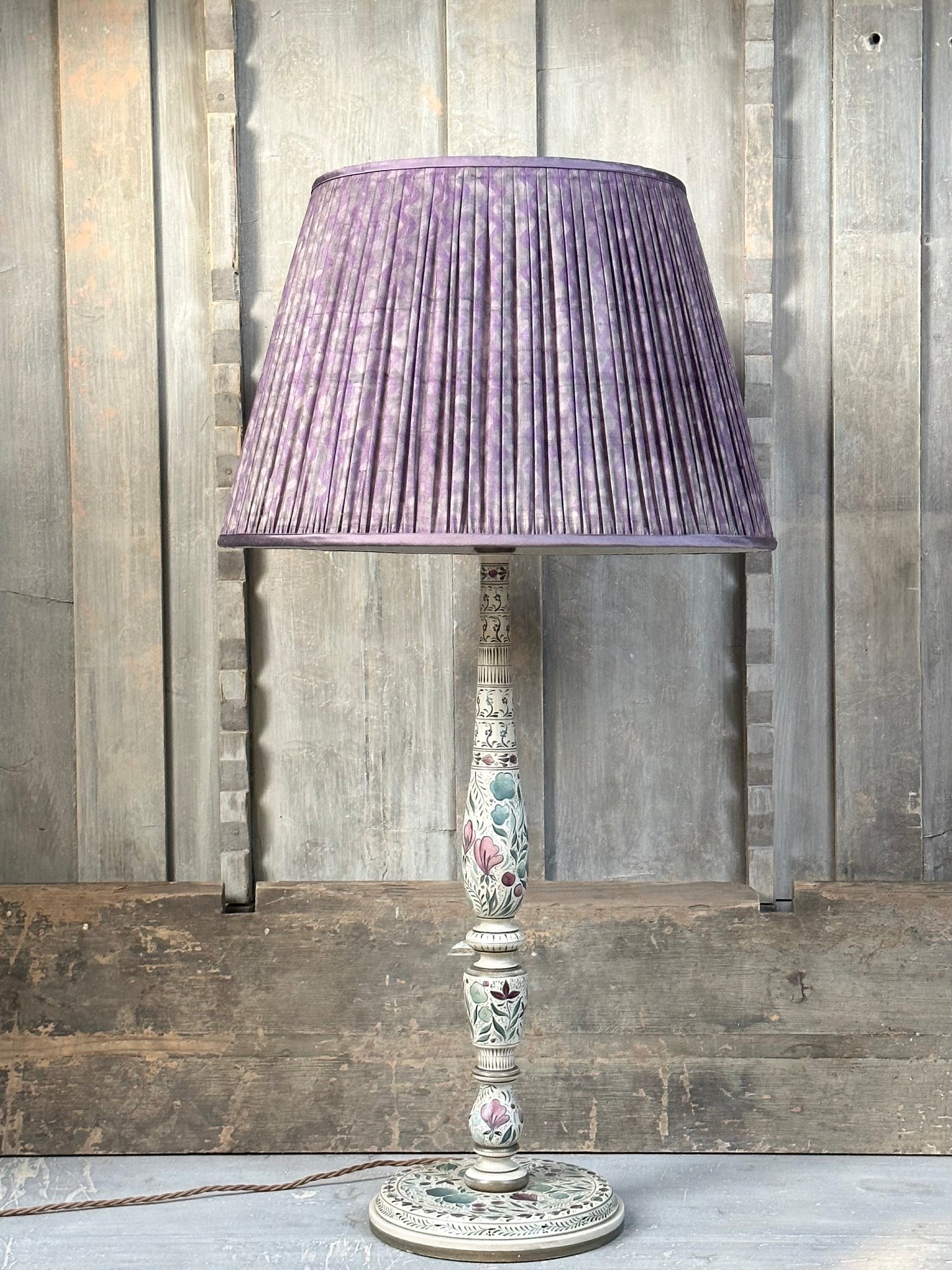 Original Candlestick Lamp Base - Plum Teal