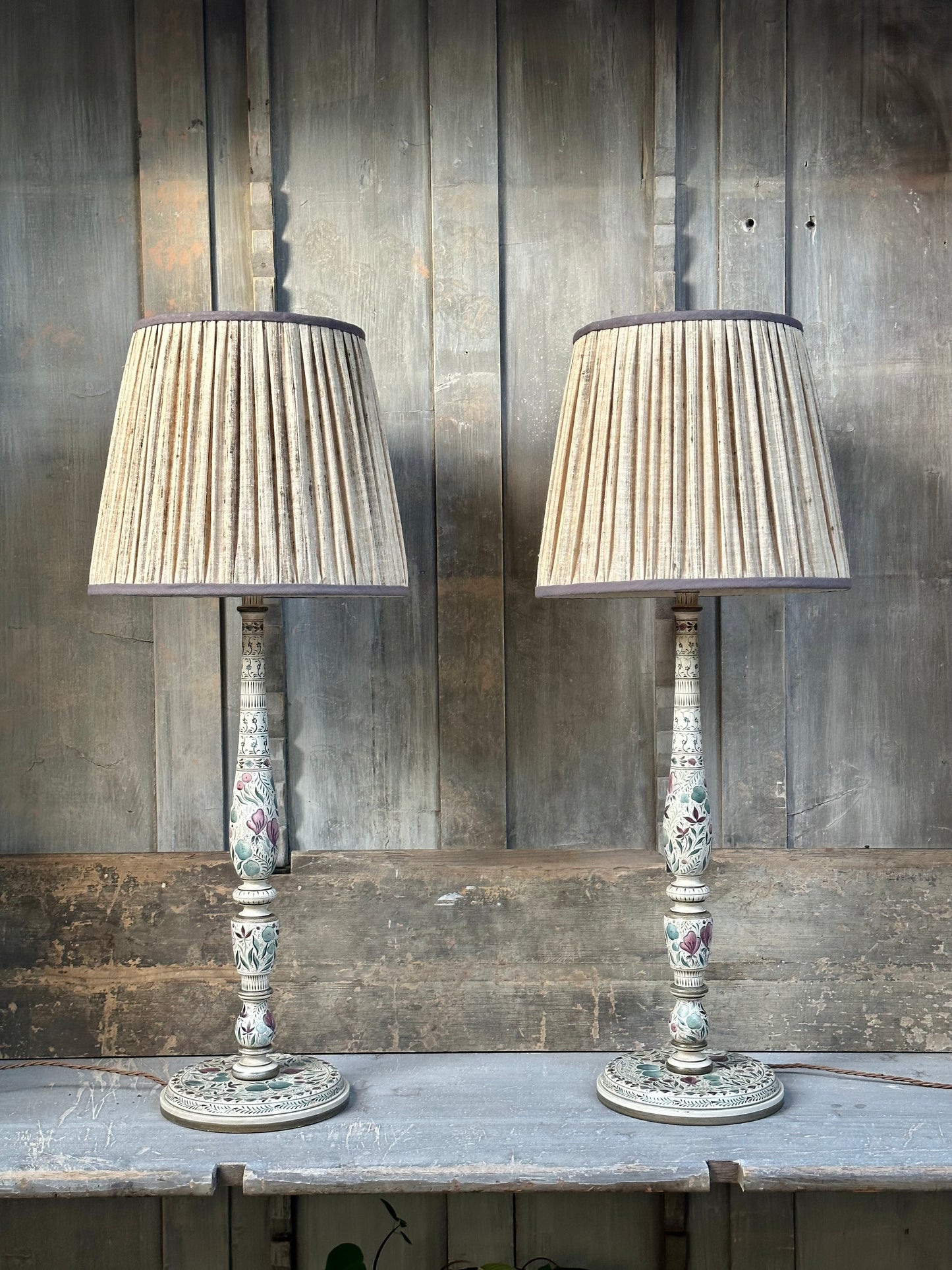 Original Candlestick Lamp Base - Plum Teal
