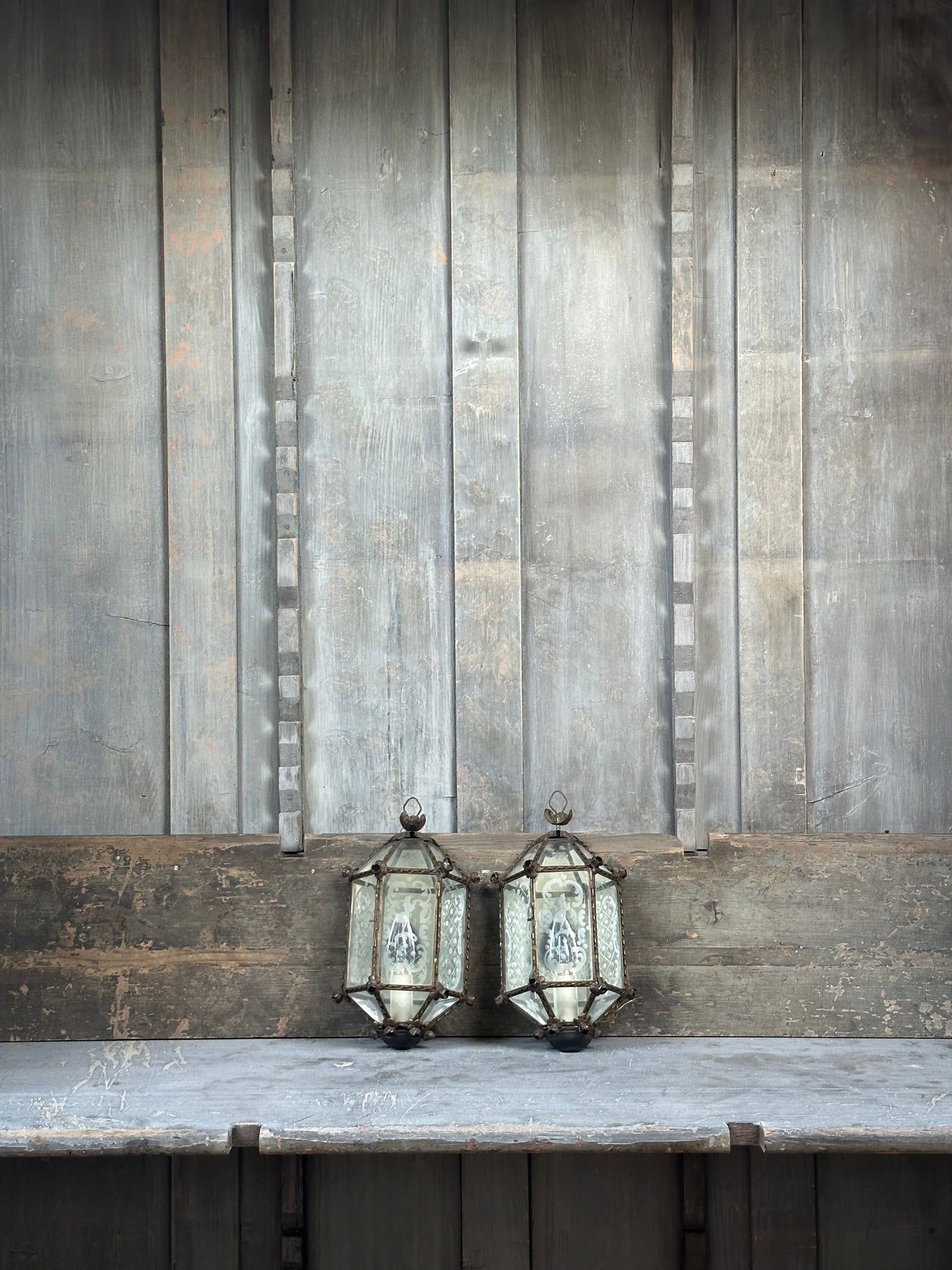 Pair of Vintage Lanterns