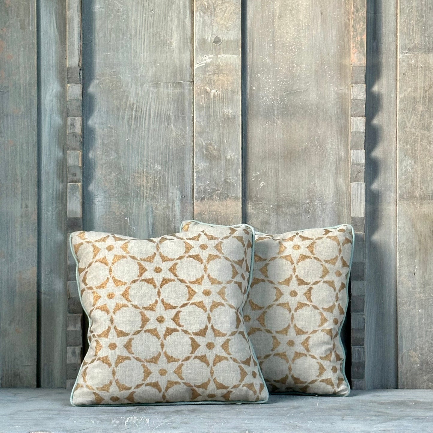 Vanderhurd Gold Printed cushions