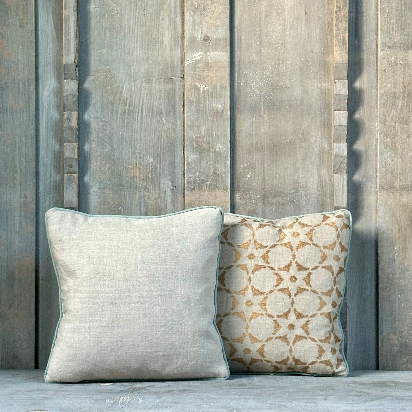 Vanderhurd Gold Printed cushions