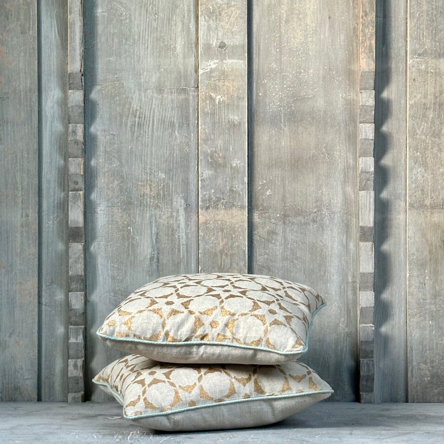 Vanderhurd Gold Printed cushions