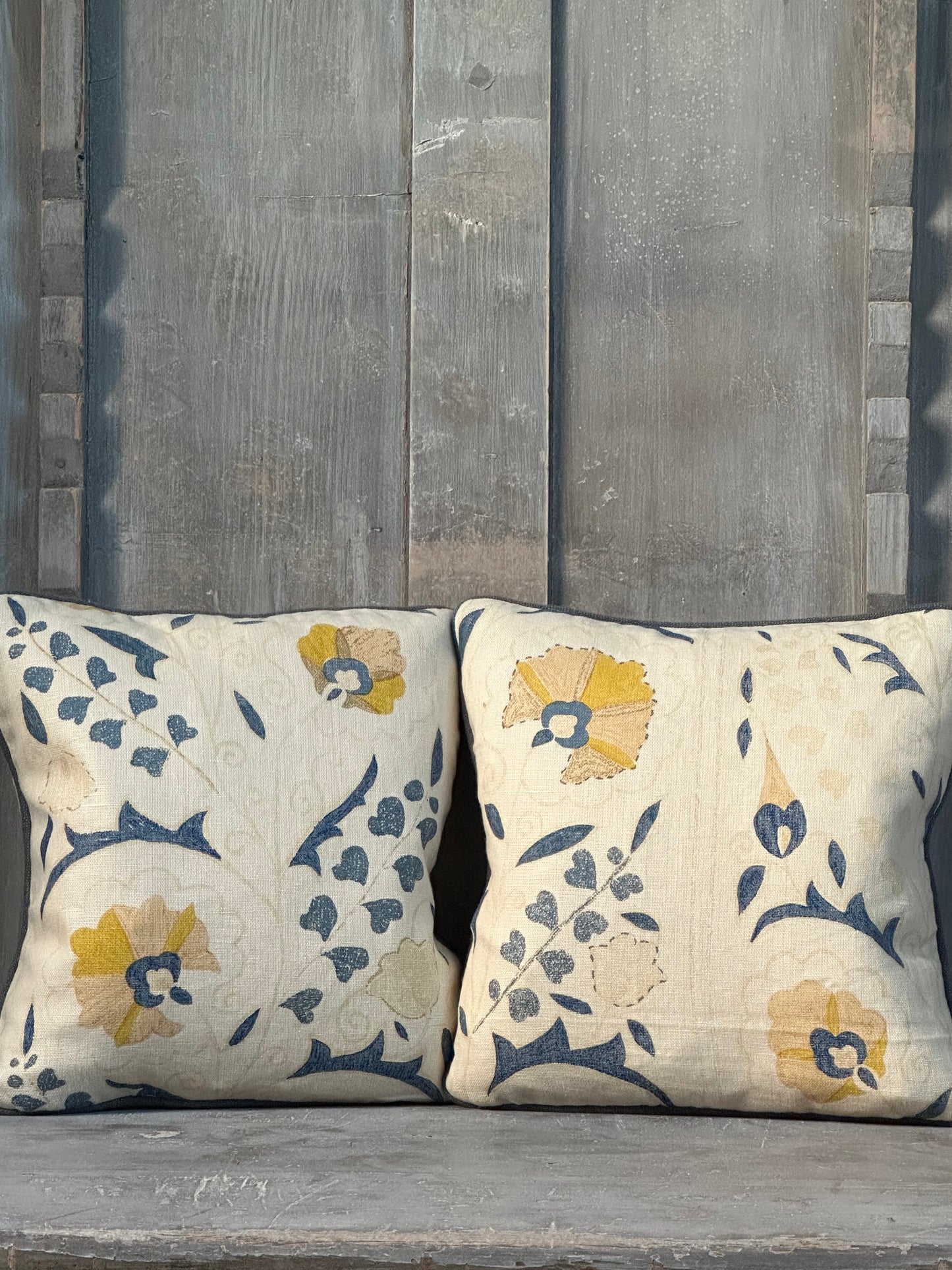 Robert Kime Susani Fabric cushions
