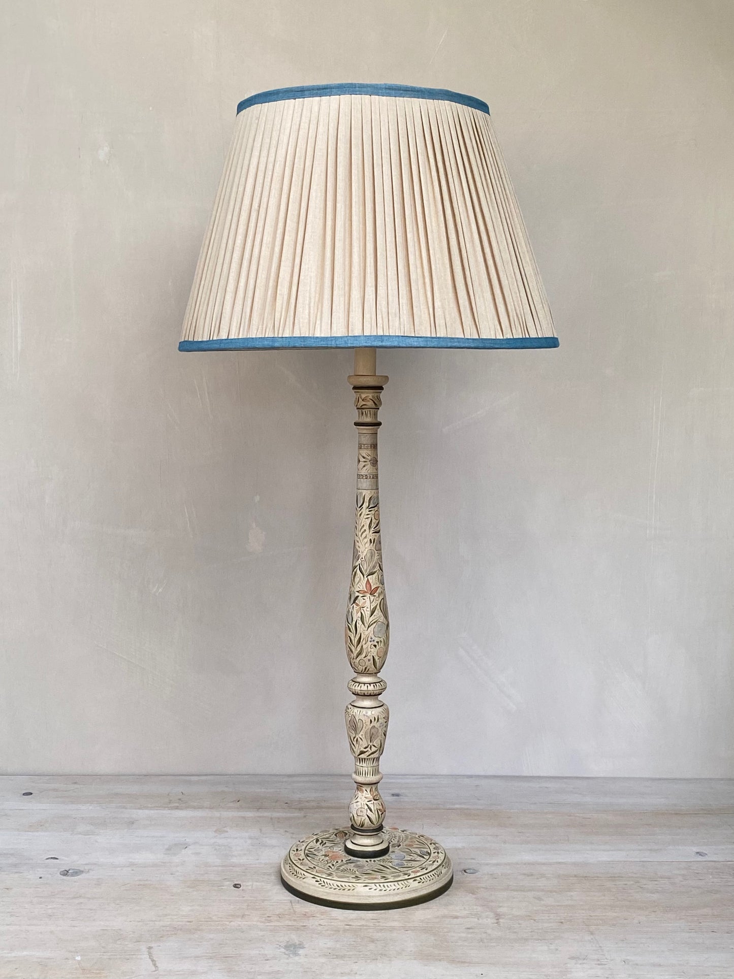 Original Candlestick Lamp Base - Apricot Green