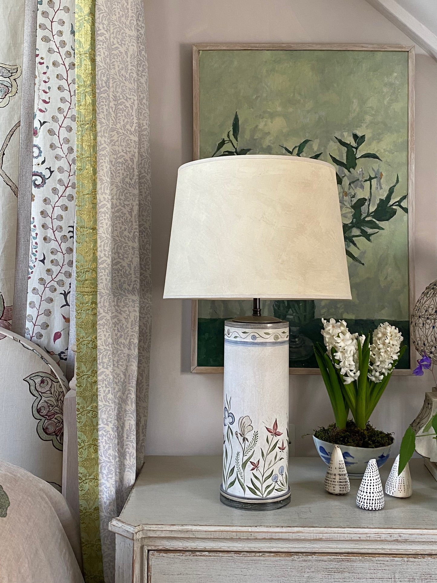 Pygmalion Original Drum Lamp Base - Plumbago Blue
