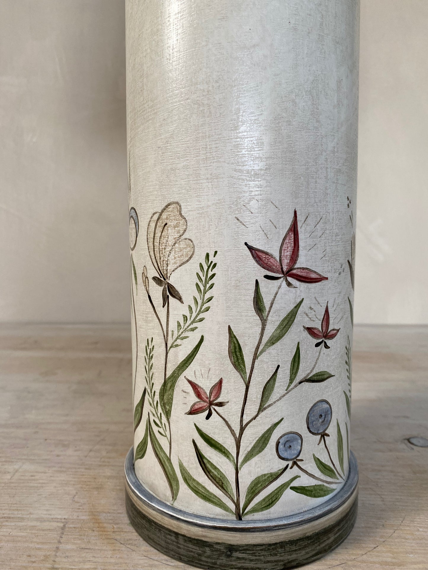 Pygmalion Original Drum Lamp Base - Plumbago Blue
