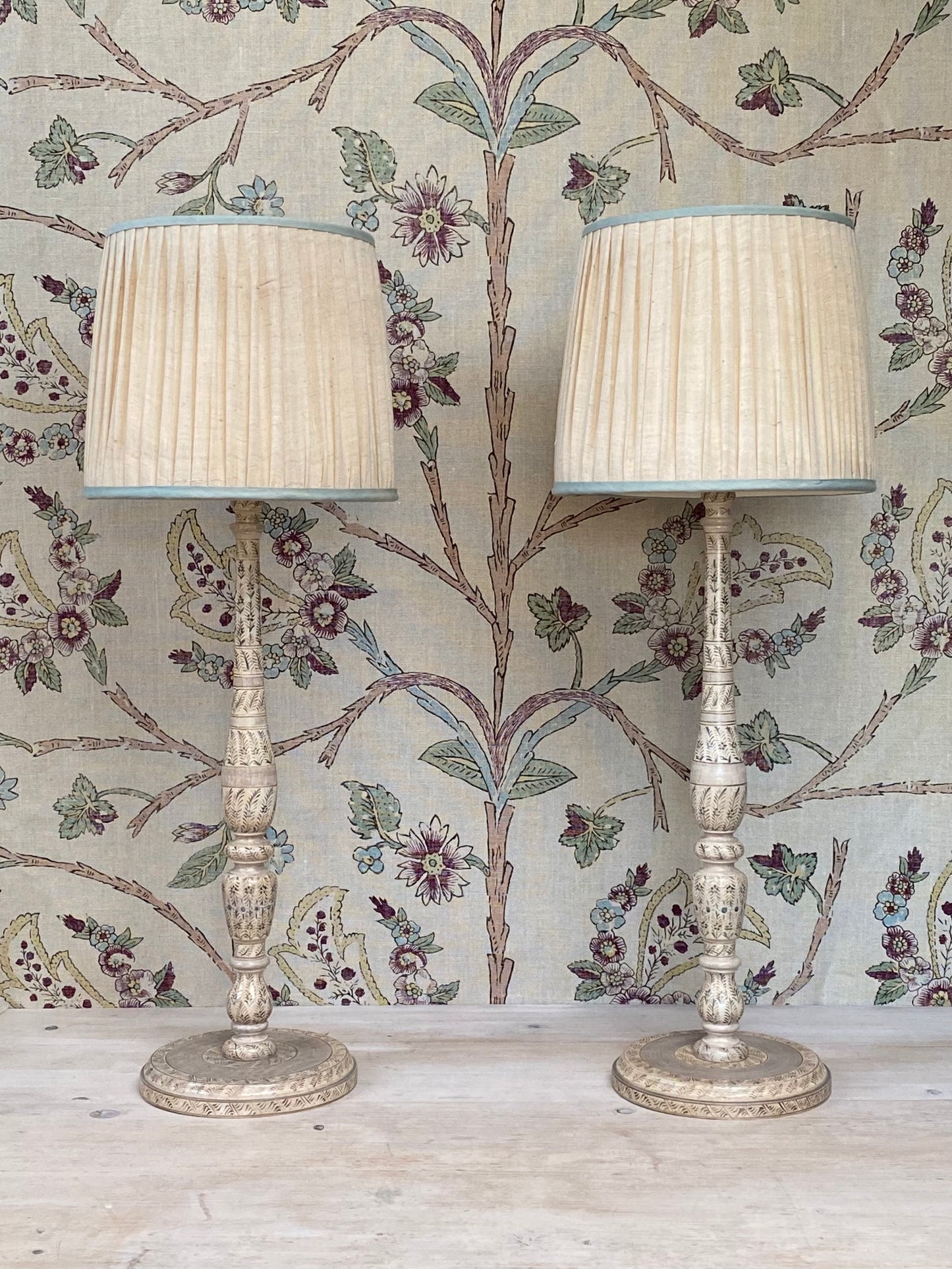 Original Candlestick Lamp Base Leaf