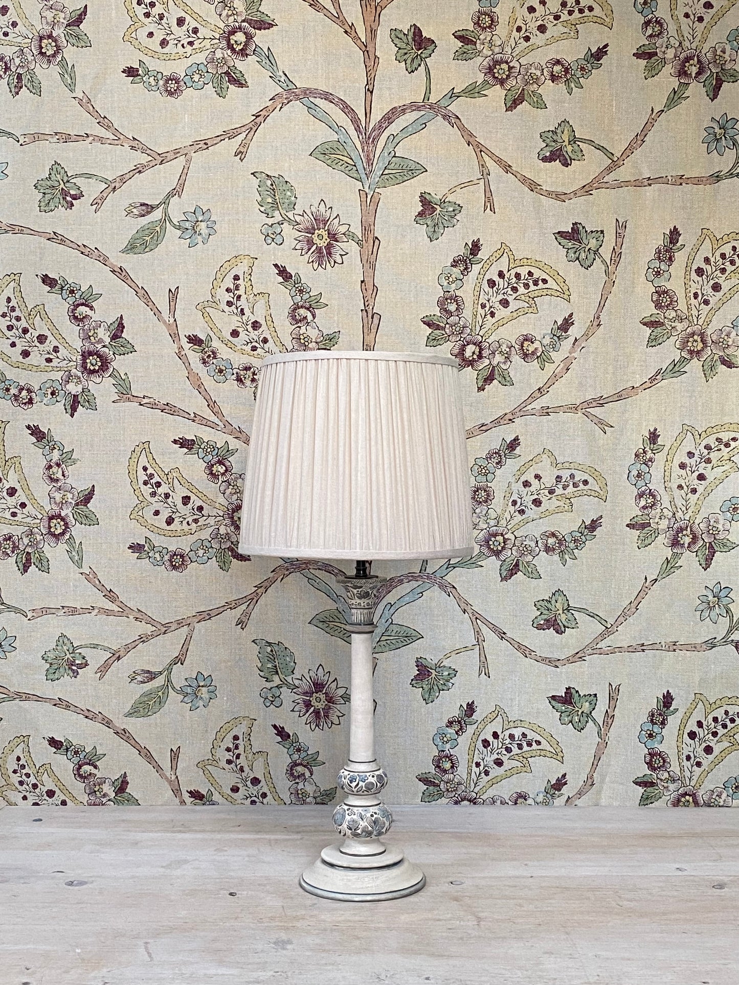 Baby Kashmiri Lamp Base - Multi Plumbago