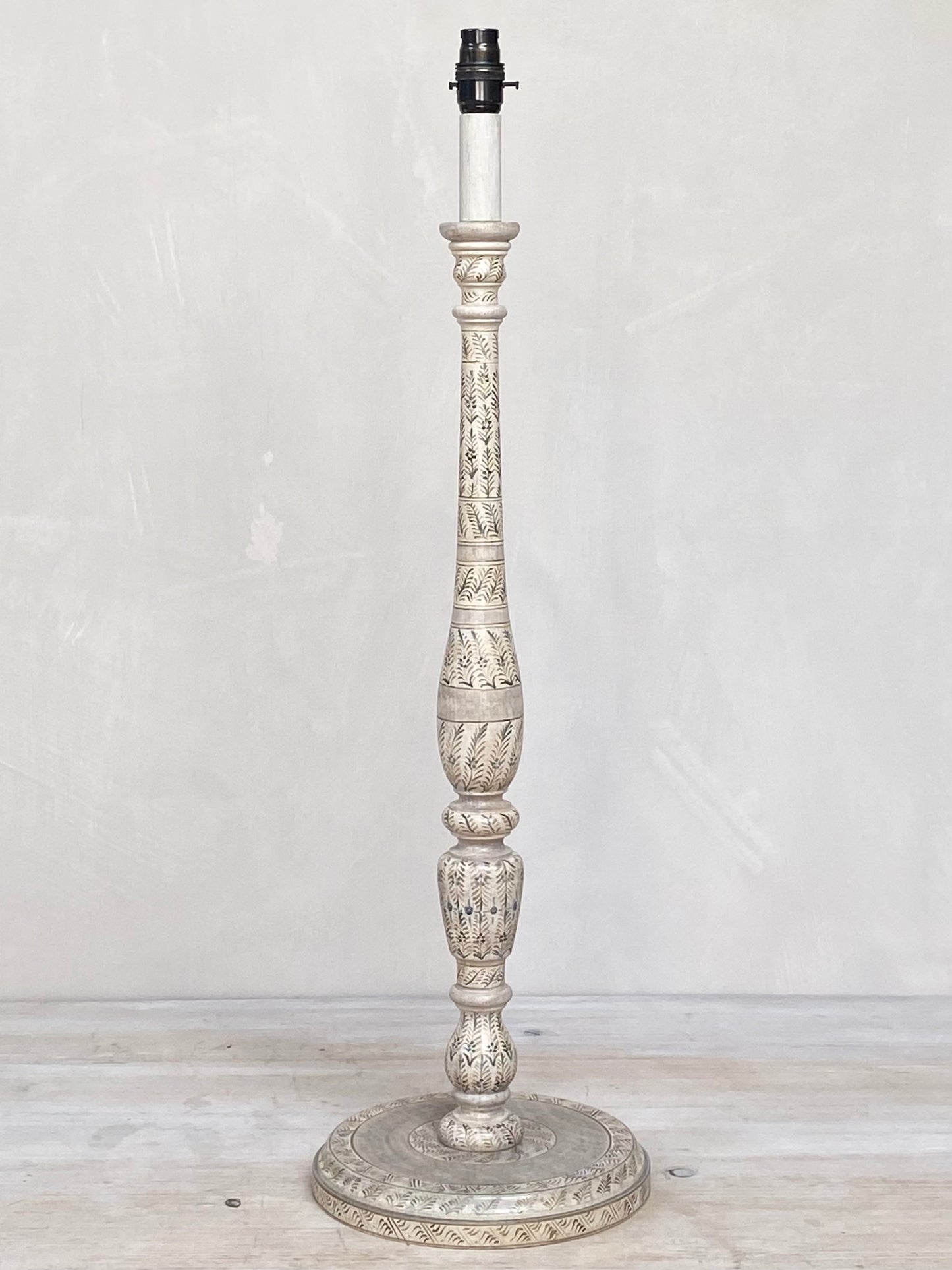 Original Candlestick Lamp Base Leaf