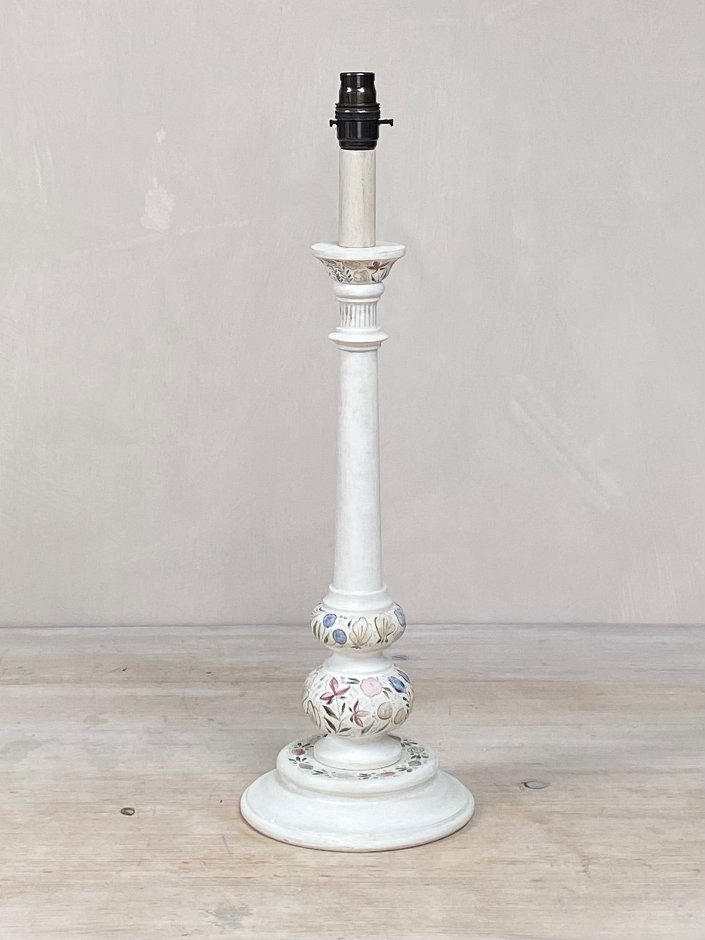 Baby Kashmiri Lamp Base - Multi Plumbago