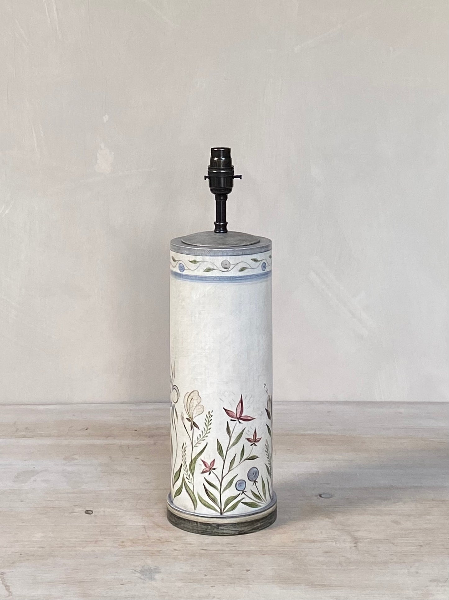 Pygmalion Original Drum Lamp Base - Plumbago Blue