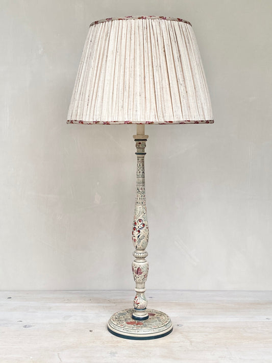 Original Candlestick Lamp Base Red Blue