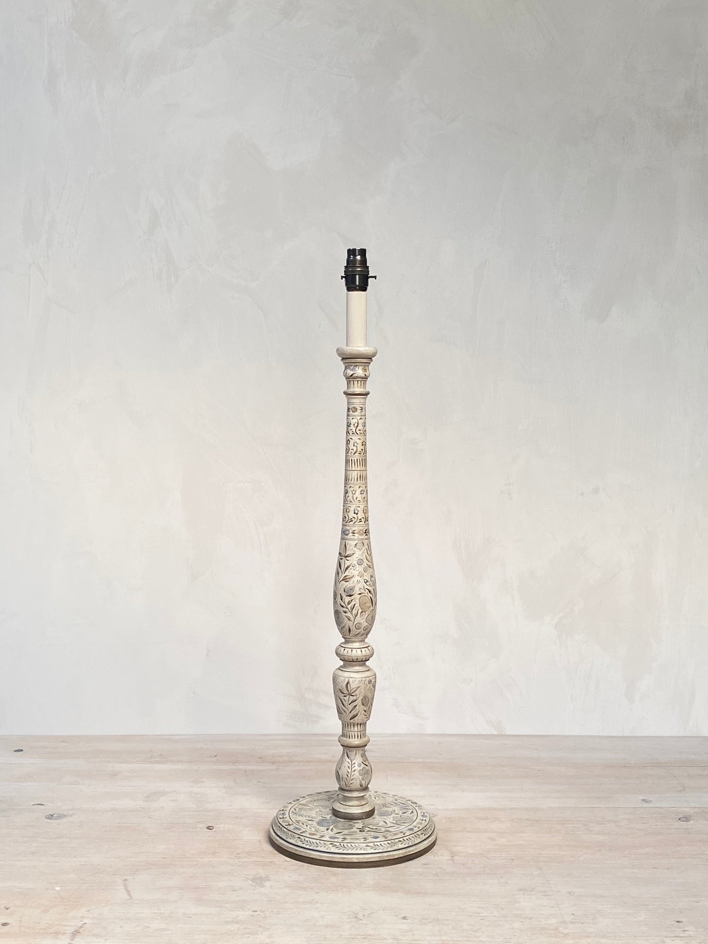 Original Candlestick Lamp Base - Blue Brown