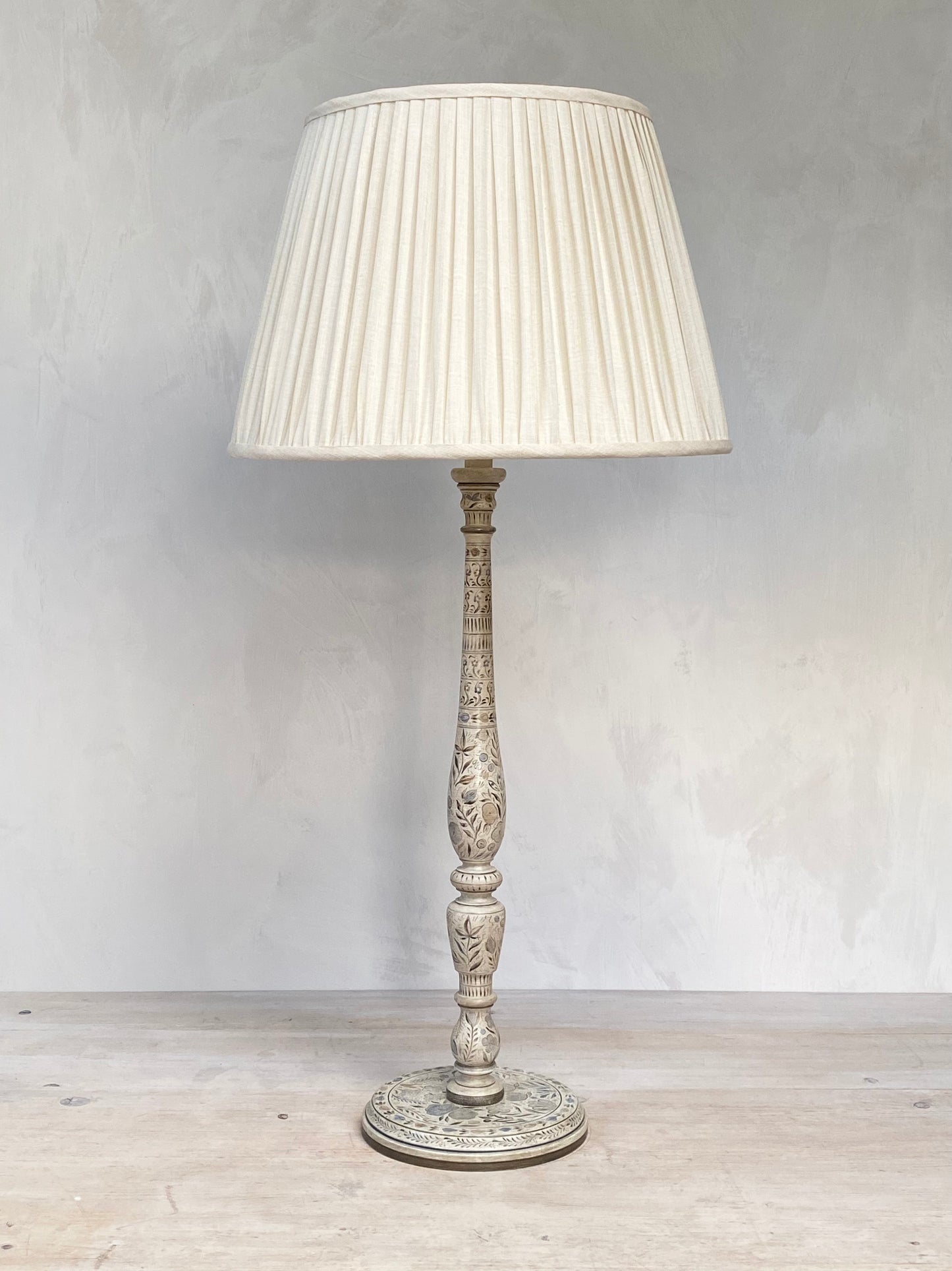 Original Candlestick Lamp Base - Blue Brown