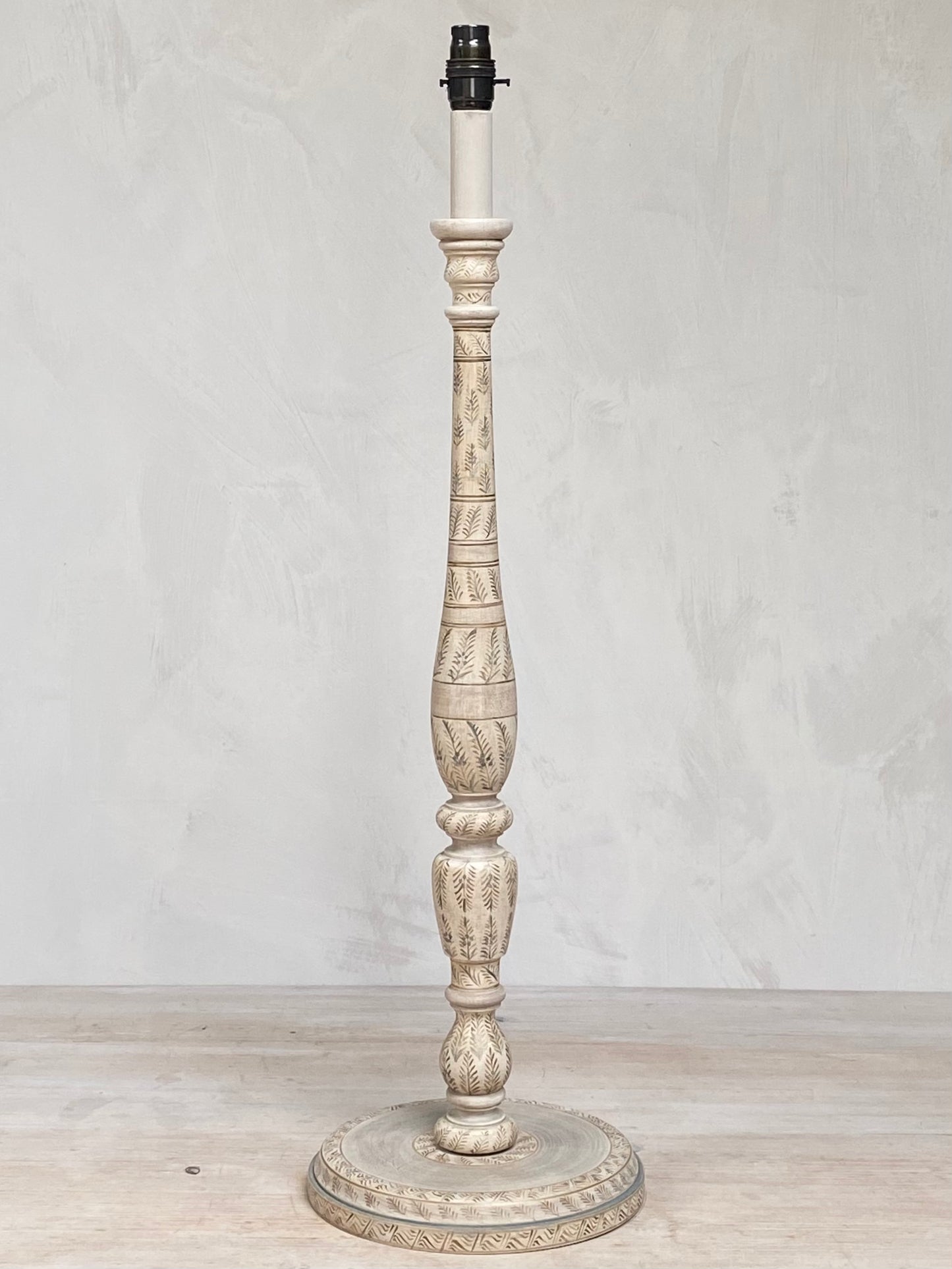 Original Candlestick Lamp Base Leaf