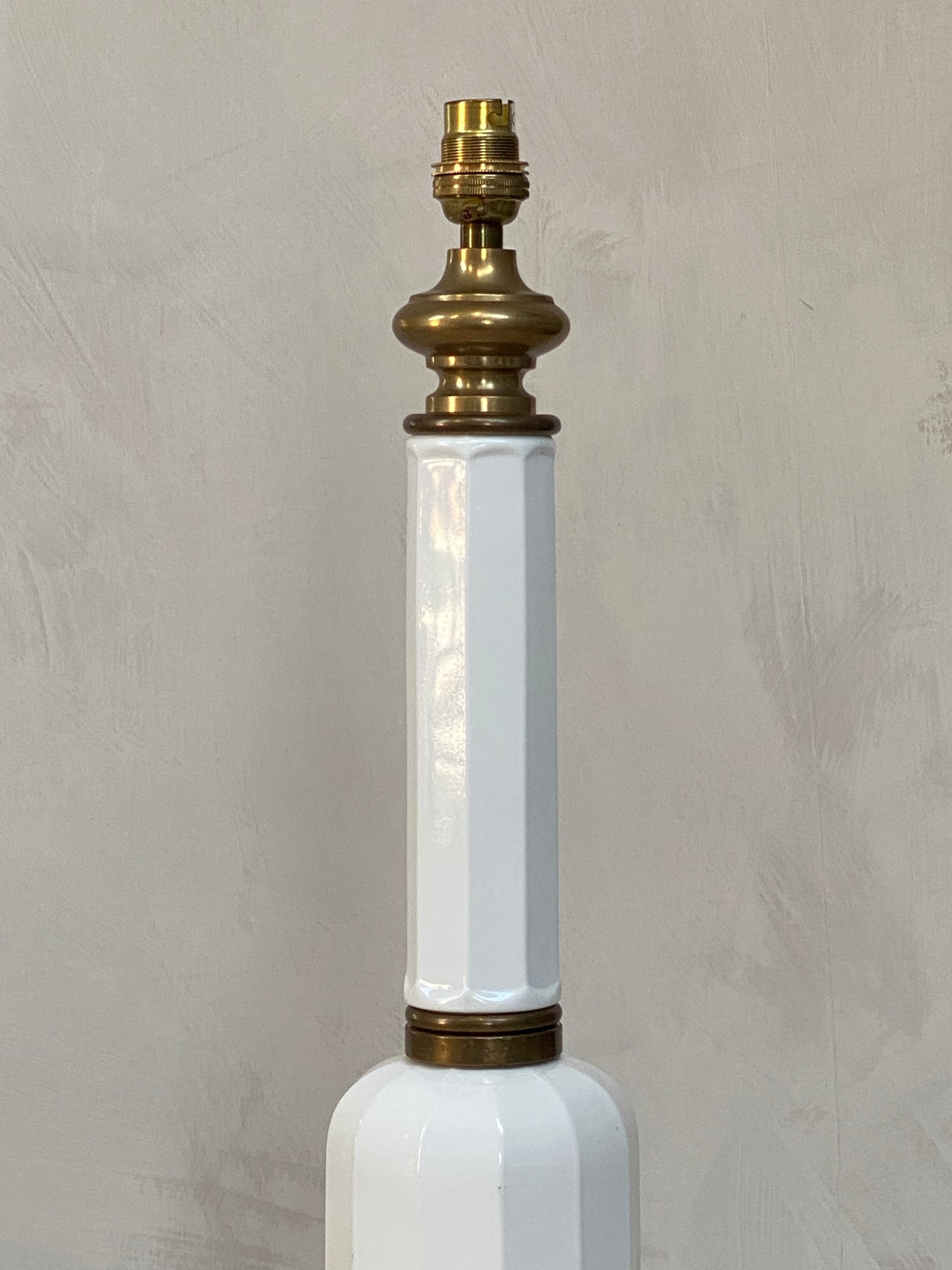 An English Glass Lamp Base