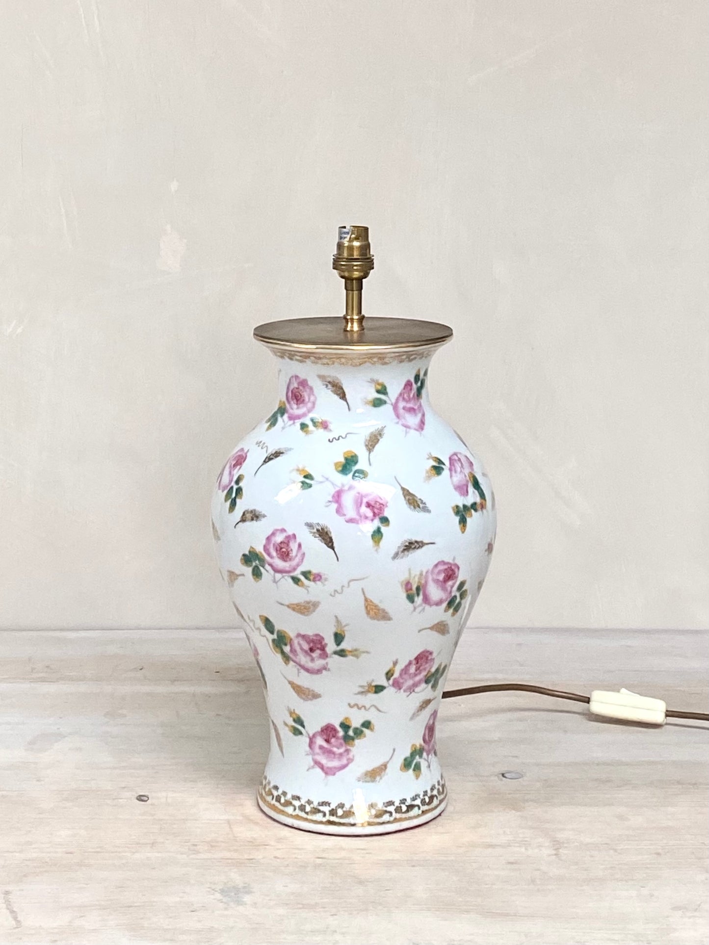 English Ceramic Lamp Base