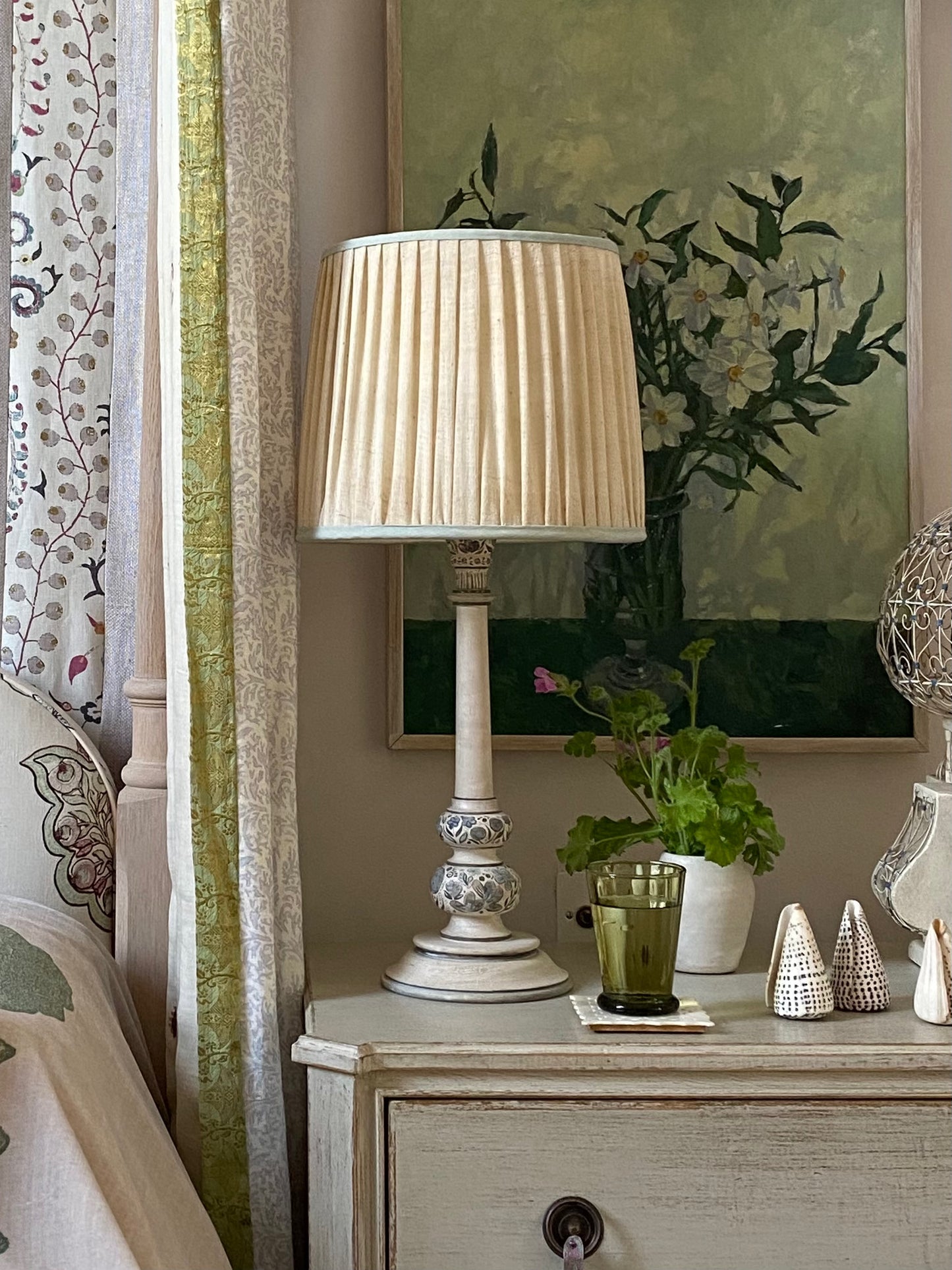 Baby Kashmiri Lamp Base - Multi Plumbago