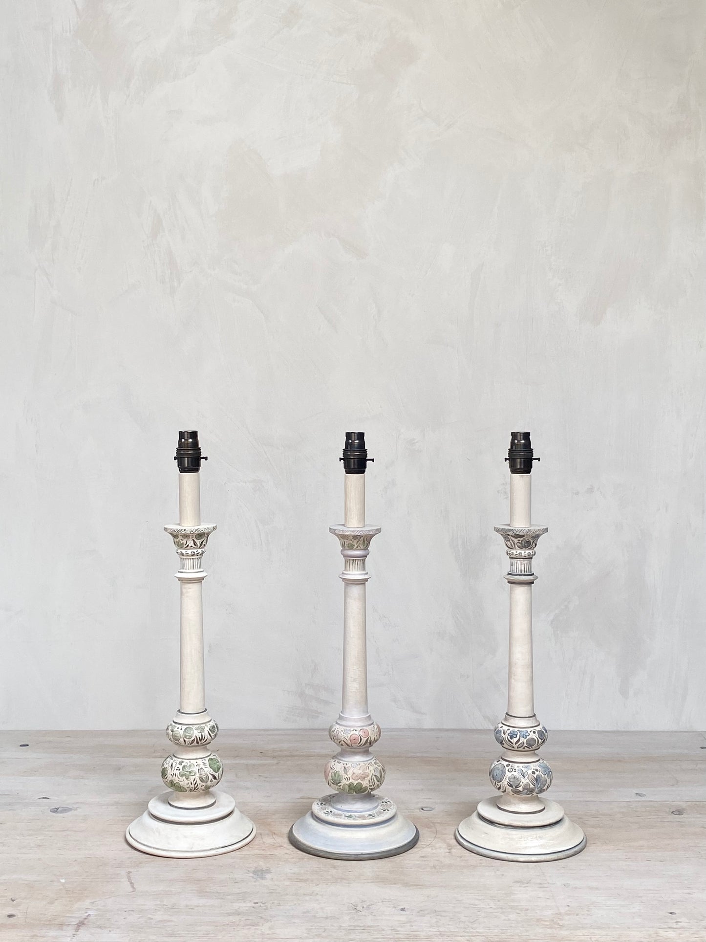 Baby Kashmiri Lamp Base - Multi Plumbago